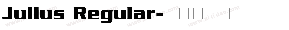 Julius Regular字体转换